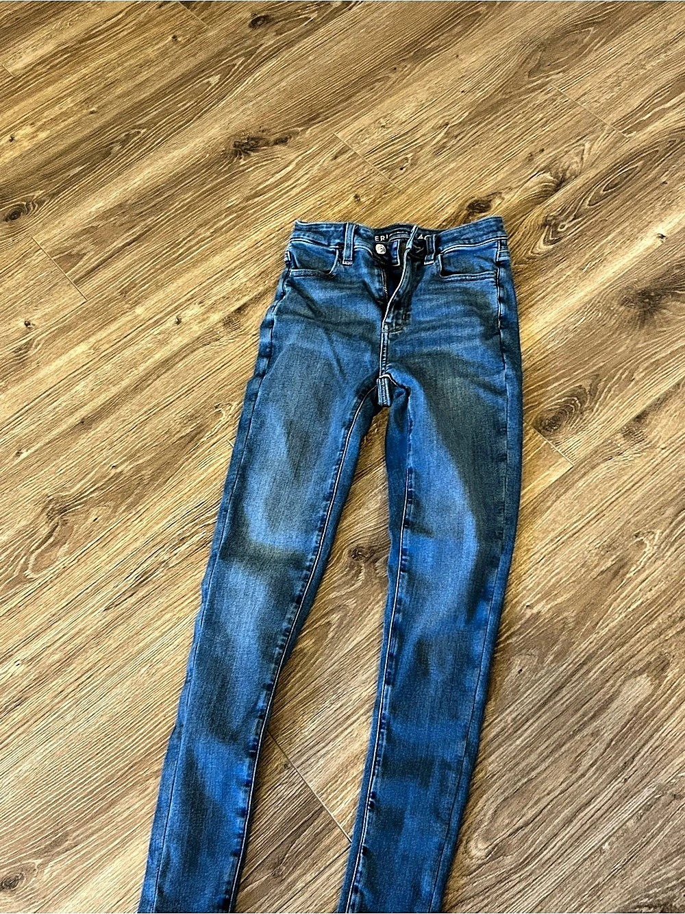 American Eagle Next Level Stretch Skinny Jeans in Blue Size 0
